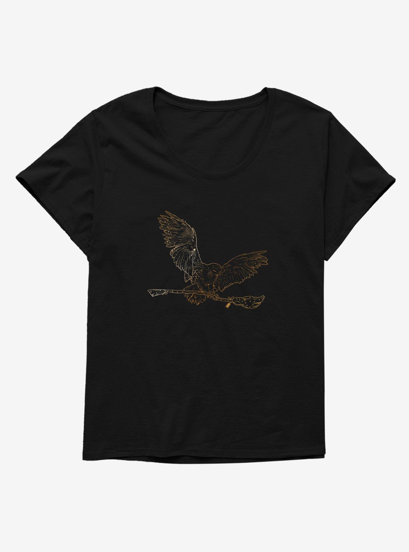 Harry Potter Hedwig Bringing Firebolt Womens T-Shirt Plus Size, , hi-res