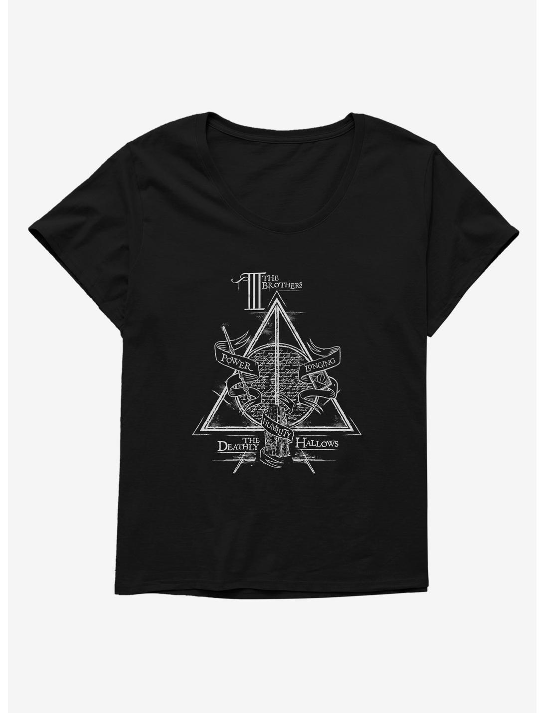 Harry Potter The Three Brothers Deathly Hallows Womens T-Shirt Plus Size, , hi-res