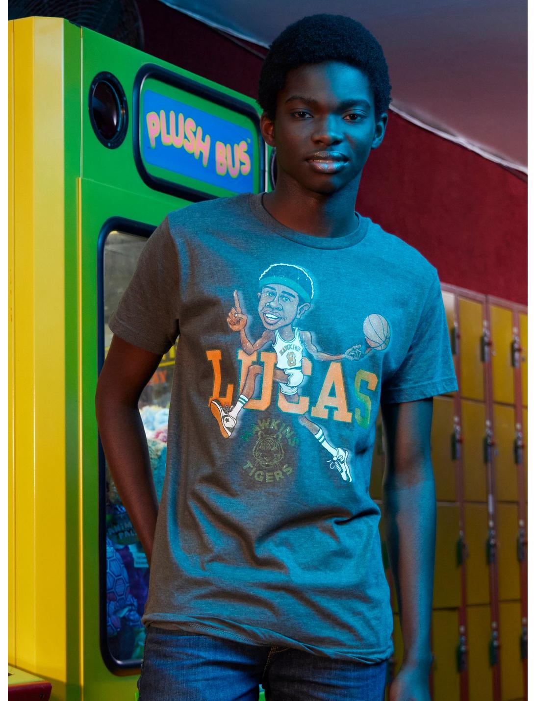 Stranger Things Lucas Basketball T-Shirt, MULTI, hi-res