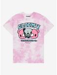 Gloomy Bear Skull Pink Tie-dye T-Shirt, MULTI, hi-res