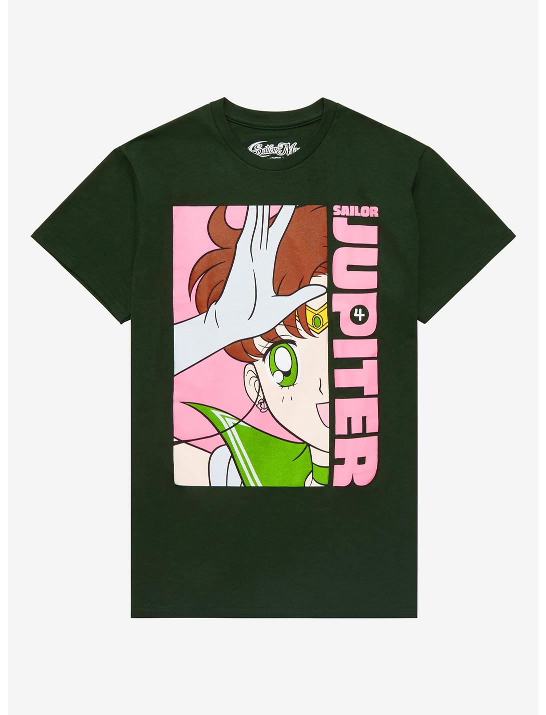 Sailor Moon Sailor Jupiter Green Graphic T-Shirt, MULTI, hi-res