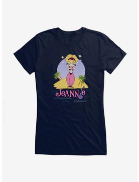 I Dream Of Jeannie At The Beach Girls T-Shirt, NAVY, hi-res