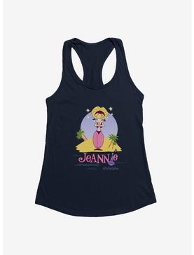 I Dream Of Jeannie At The Beach Girls Tank, MIDNIGHT NAVY, hi-res