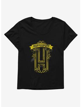 Harry Potter Hufflepuff Initial Womens T-Shirt Plus Size, , hi-res