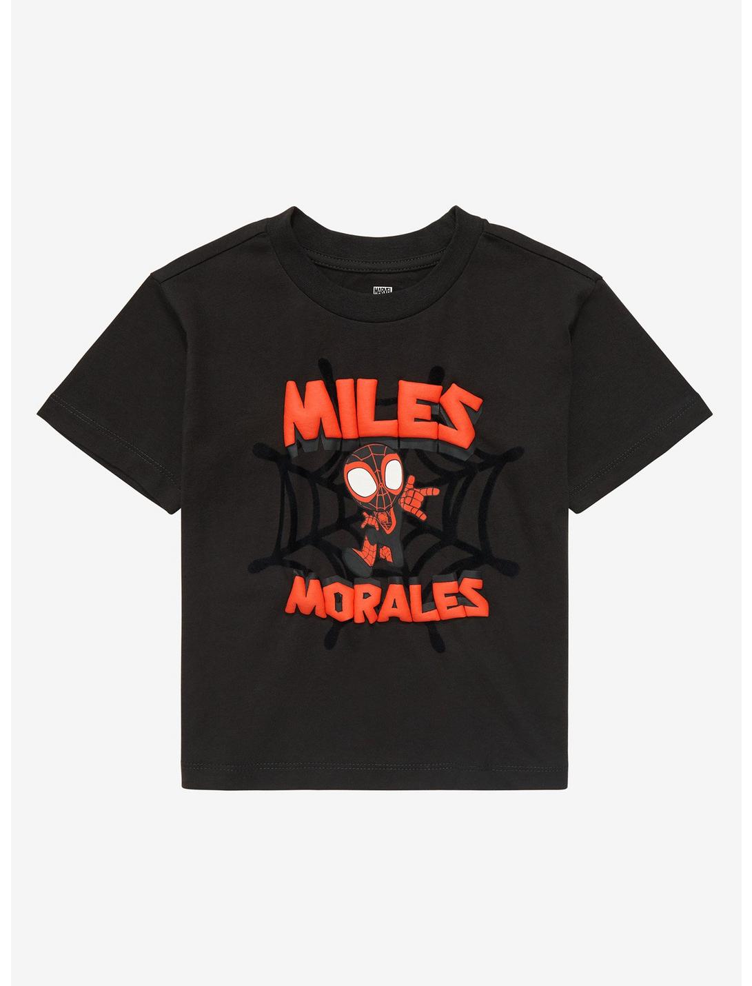 Marvel Spider-Man Miles Morales Web Toddler T-Shirt - BoxLunch Exclusive, BLACK, hi-res