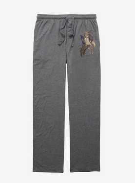 Trick Fairies Belted Hat Hairy Pajama Pants, GRAPHITE HEATHER, hi-res