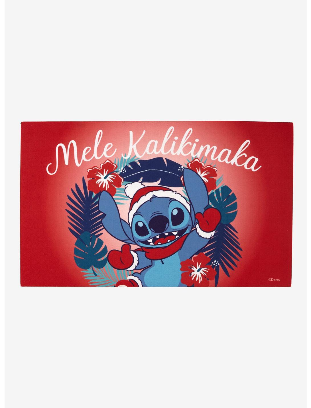 Disney Lilo & Stitch Mele Kalikimaka Doormat, , hi-res