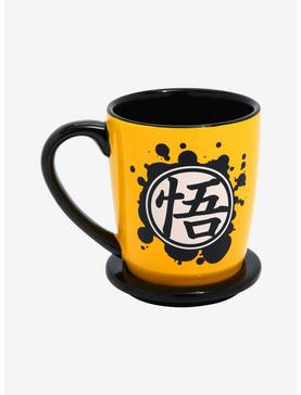 Dragon Ball Z Goku Ink Blot Mug With Coaster Lid, , hi-res