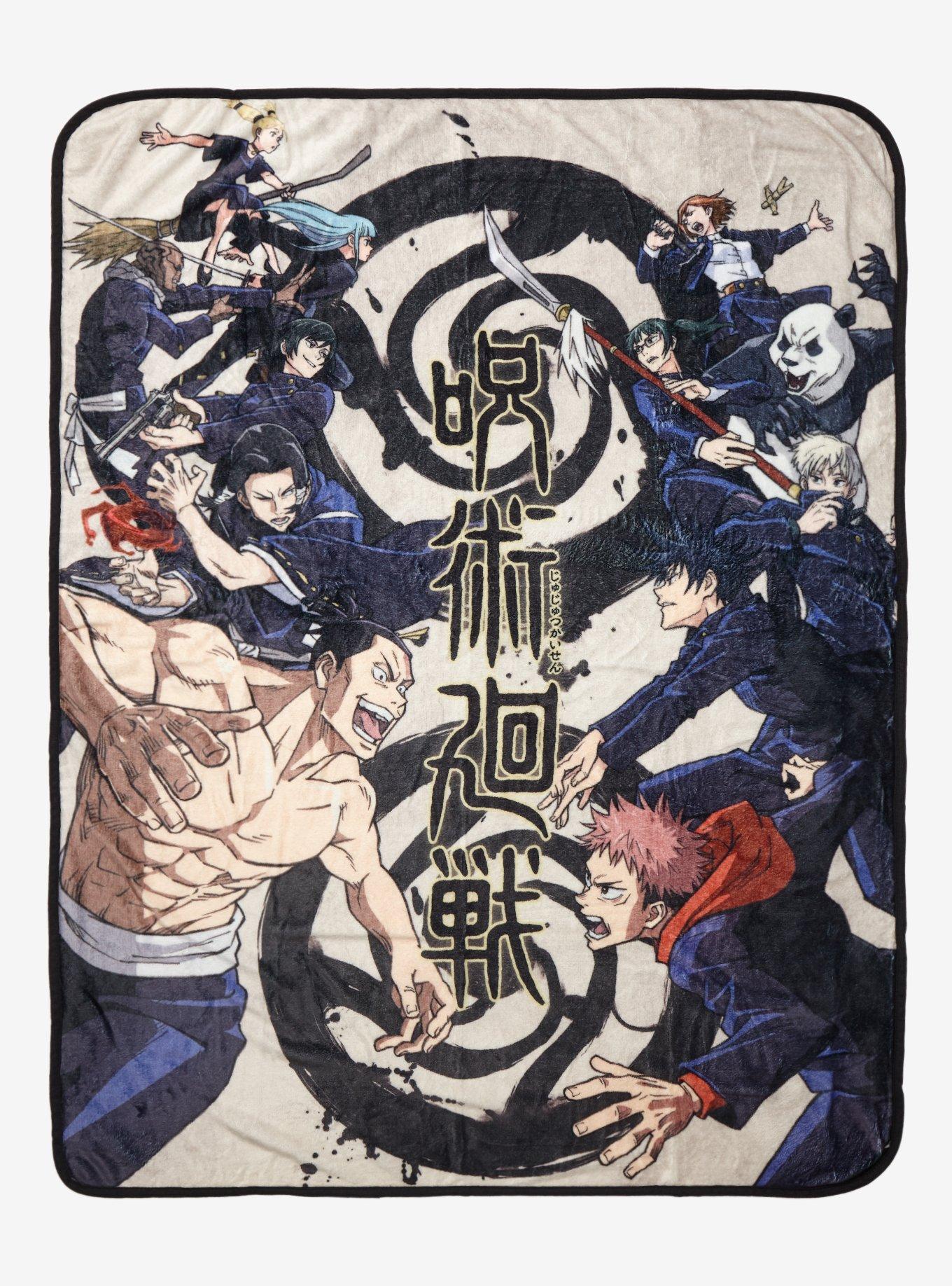 Jujutsu Kaisen Tokyo & Kyoto Students Goodwill Event Fleece Throw - BoxLunch Exclusive, , hi-res
