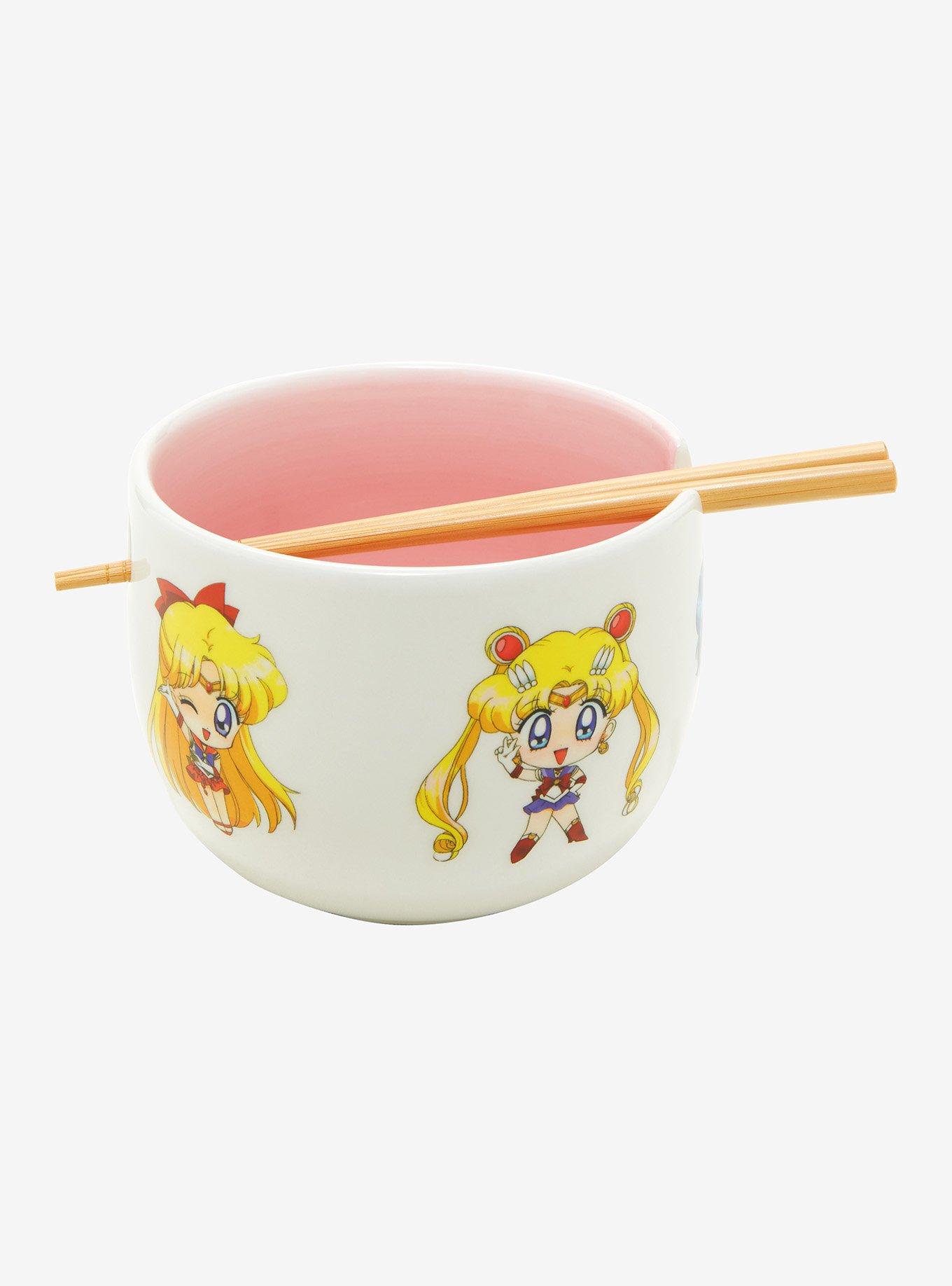 Sailor Moon Crystal Chibi Sailor Guardians Ramen Bowl with Chopsticks , , hi-res