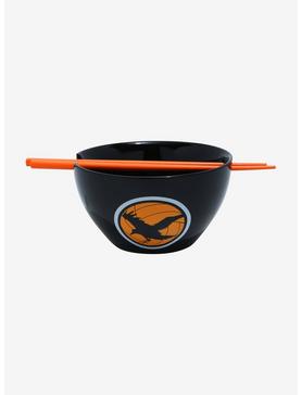 Haikyu!! Karasuno Crows Logo Ramen Bowl with Chopstick Set, , hi-res