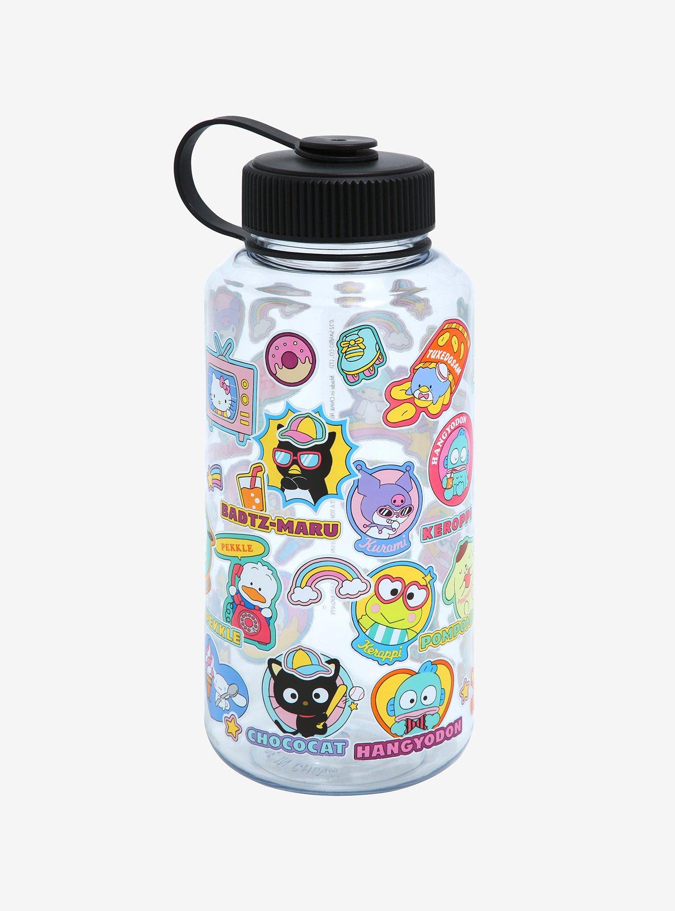 Hello Kitty Icons 32oz Water Bottle w/ Sticker Set