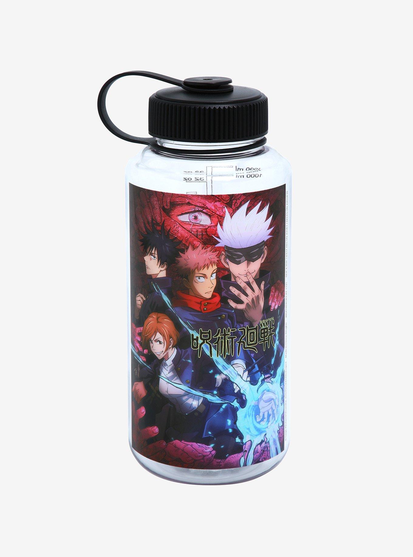 Jujutsu Kaisen Title Group Poster Water Bottle, , hi-res