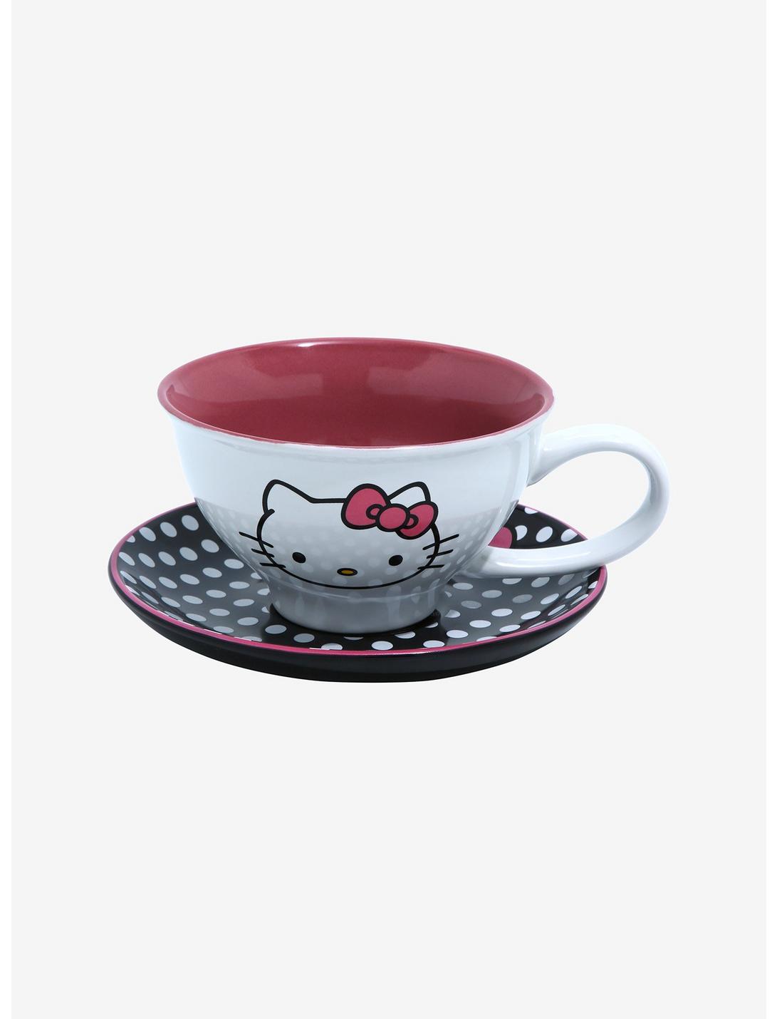 Sanrio Hello Kitty Polka Dot Teacup & Saucer, , hi-res
