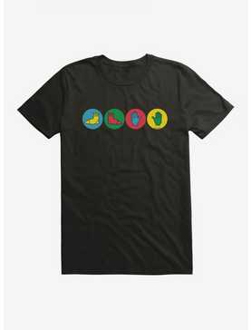 Twister Board Game Colorful Foot And Hand Instructions Logo T-Shirt, , hi-res