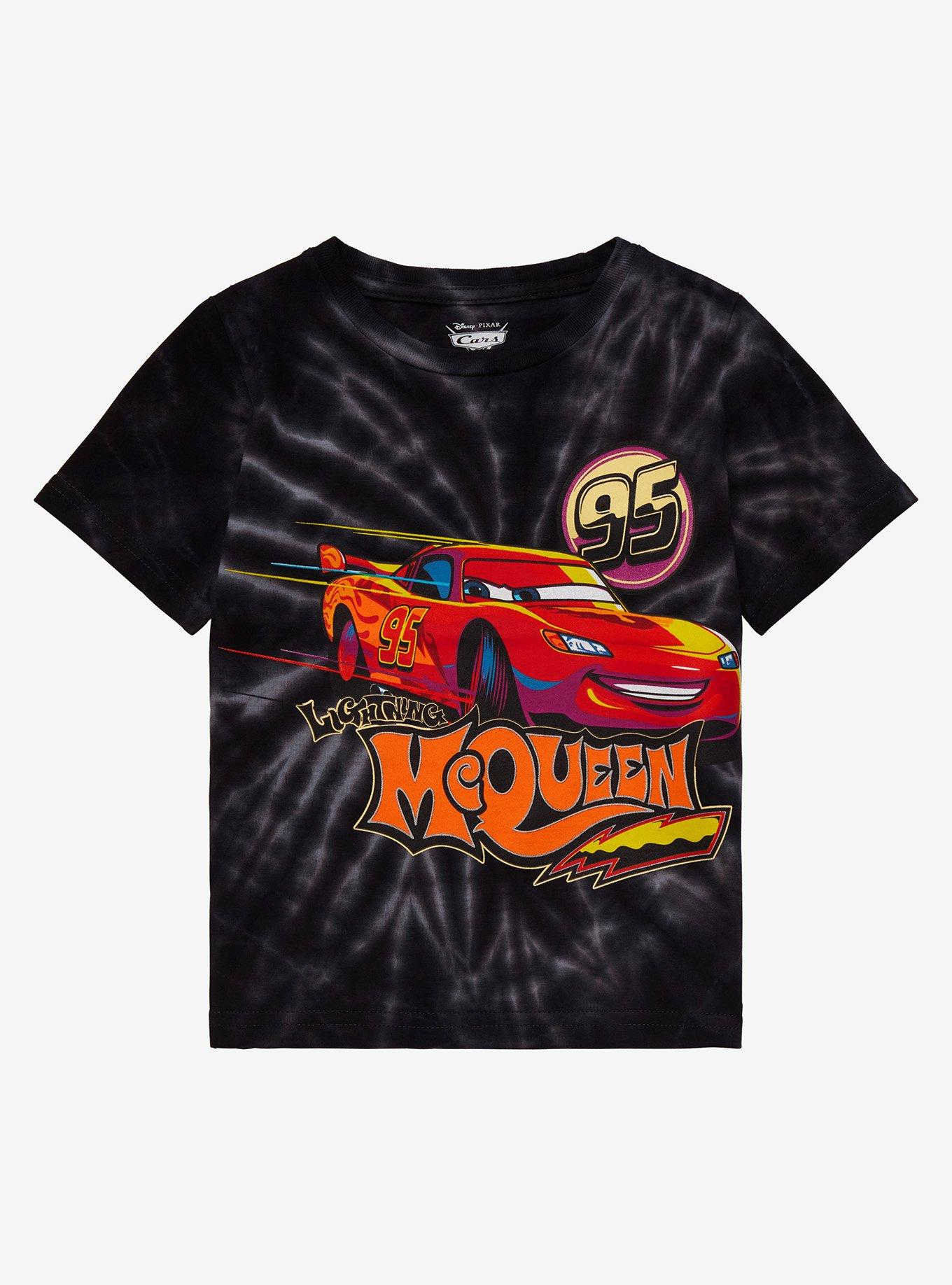 Disney Pixar Cars Lightning McQueen Tie-Dye Toddler T-Shirt - BoxLunch Exclusive, , hi-res