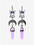 Kuromi Fortune Telling Moon Crystal Drop Earrings, , hi-res