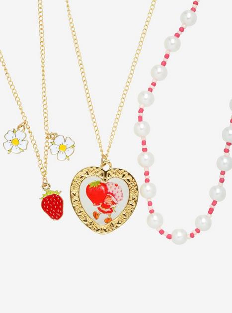 Strawberry Shortcake Heart Bead Necklace Set | Hot Topic