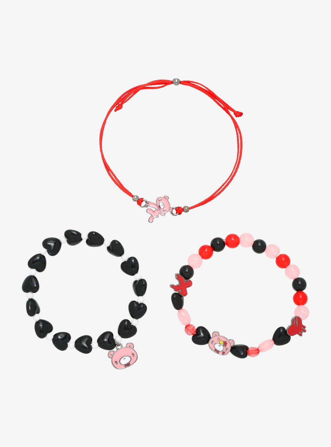 Gloomy Bear Icons Bracelet Set, , hi-res