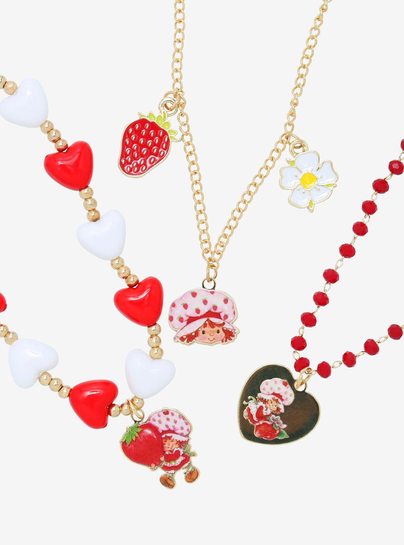 Strawberry Shortcake Heart Charm Bracelet Set, , hi-res