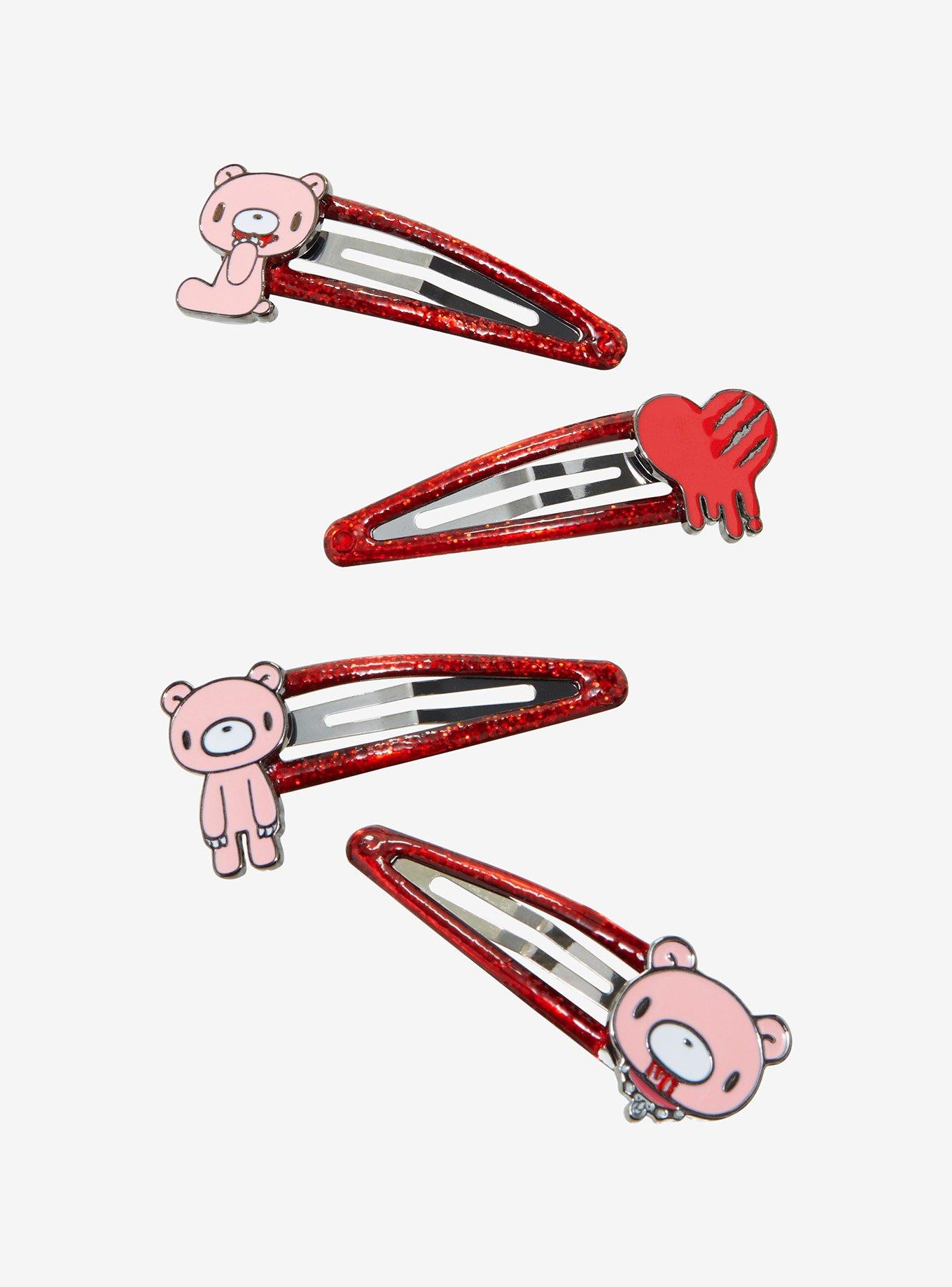 Gloomy Bear Heart Hair Clip Set