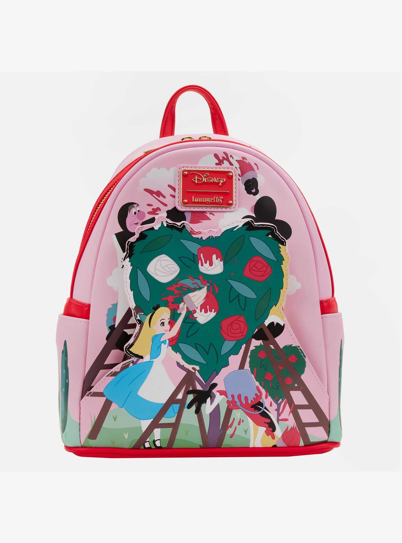 Loungefly Disney Alice In Wonderland Painting Roses Mini Backpack, , hi-res