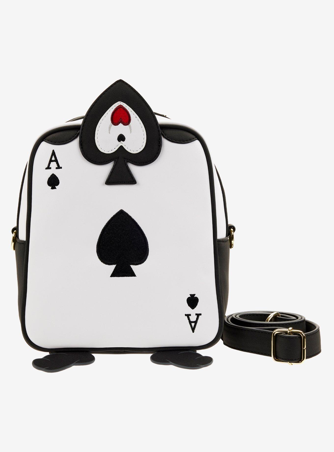 Loungefly Disney Alice In Wonderland Ace Of Spades Crossbody Bag