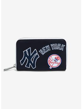 Loungefly MLB NY Yankees Patches Zipper Wallet, , hi-res