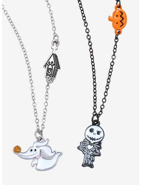 The Nightmare Before Christmas Jack & Zero Charms Best Friend Necklace Set, , hi-res