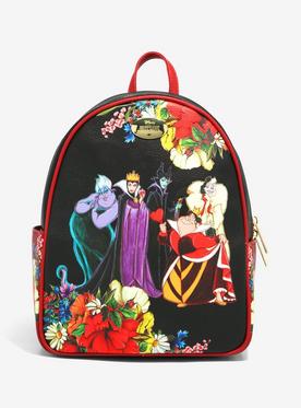 Disney Villains Group Portrait Floral Mini Backpack