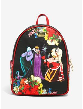 Disney Villains Group Portrait Floral Mini Backpack, , hi-res
