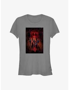 Stranger Things Creel Poster Girls T-Shirt, CHARCOAL, hi-res