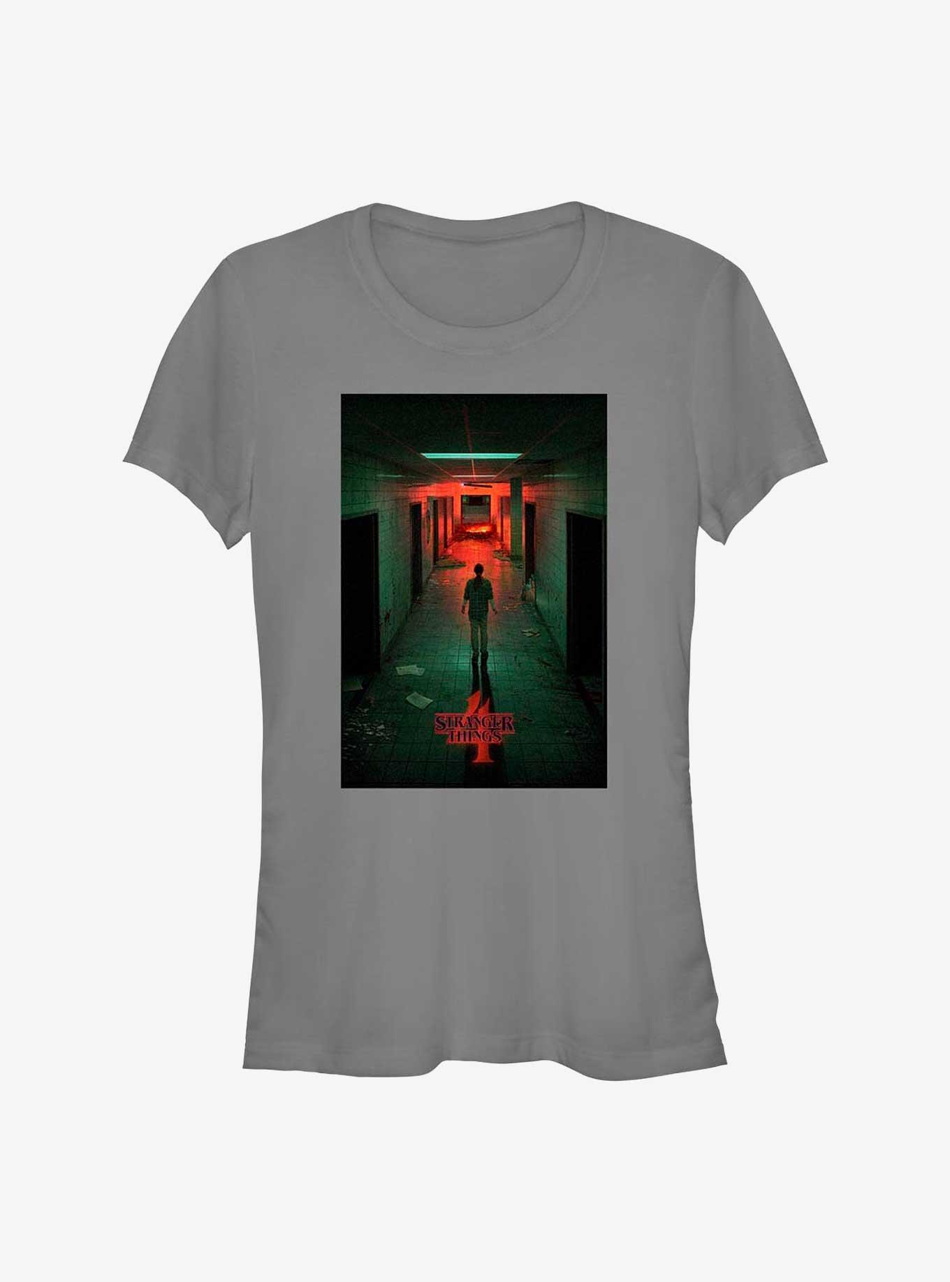 Stranger Things Lab Poster Girl's T-Shirt, CHARCOAL, hi-res