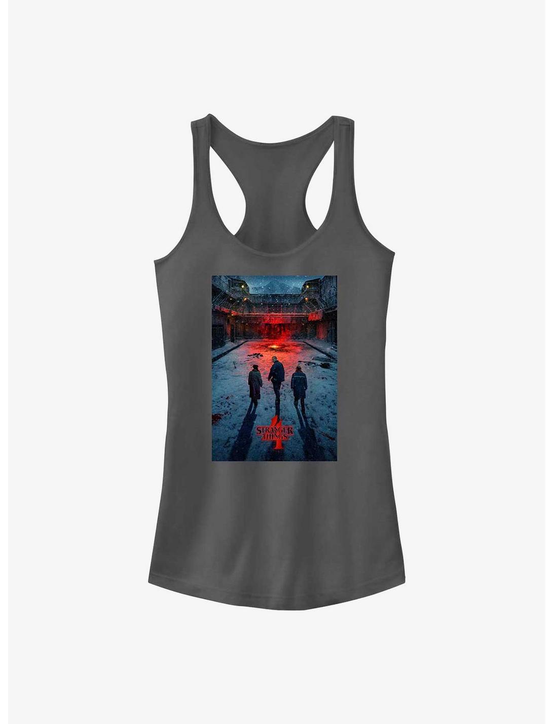 Stranger Things Russia Poster Girls Tank Top, CHARCOAL, hi-res