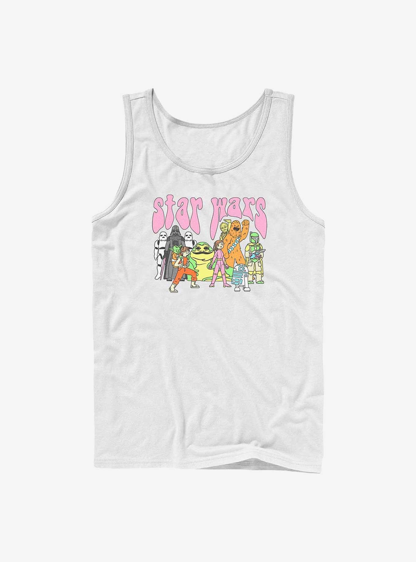 Star Wars Psychedelic Characters Tank, WHITE, hi-res