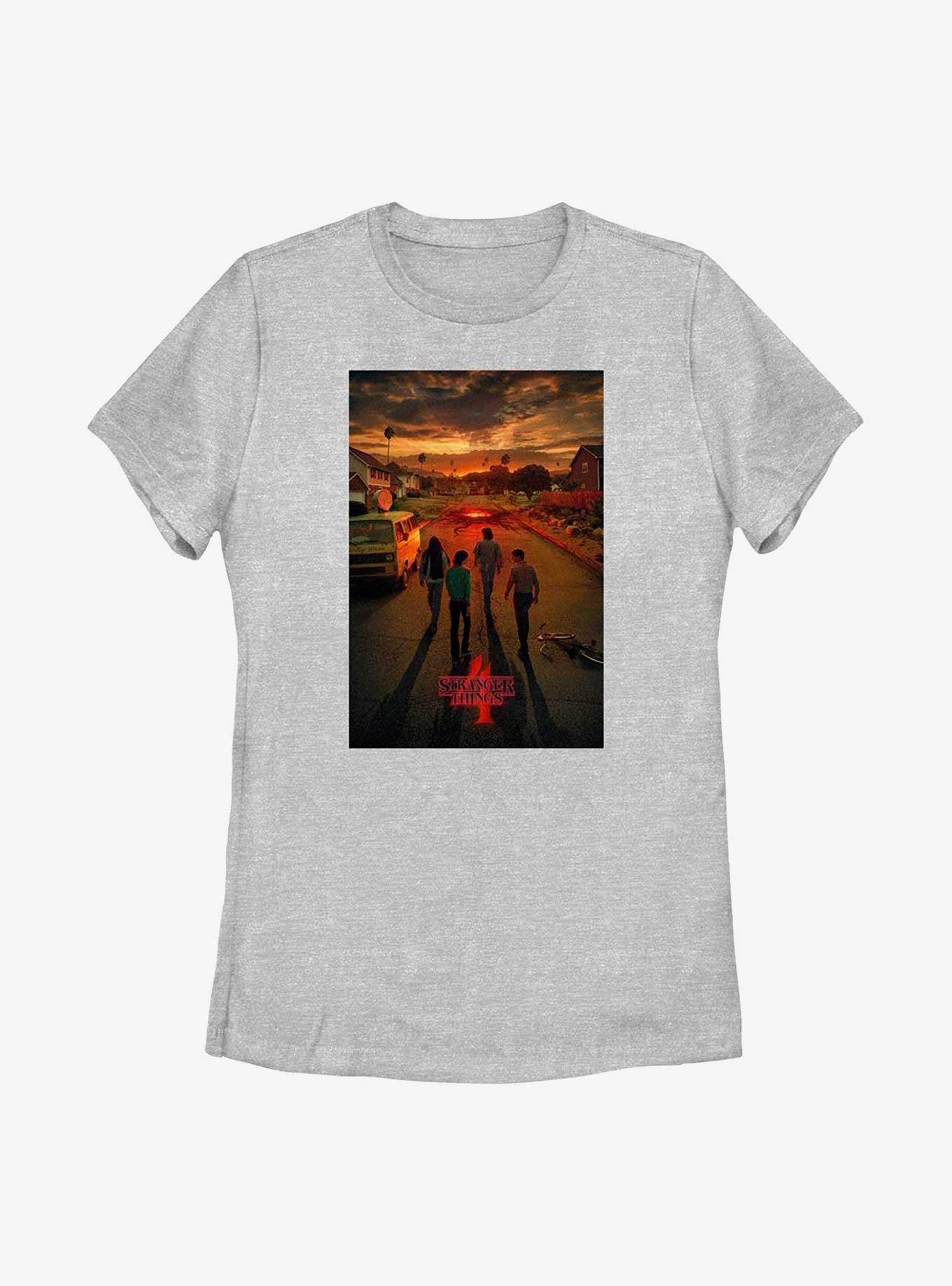Stranger Things California Poster Womens T-Shirt, , hi-res
