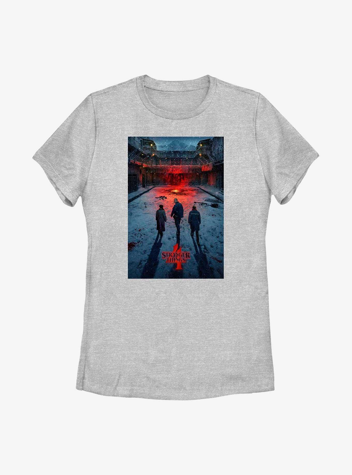 Stranger Things Russia Poster Womens T-Shirt, ATH HTR, hi-res