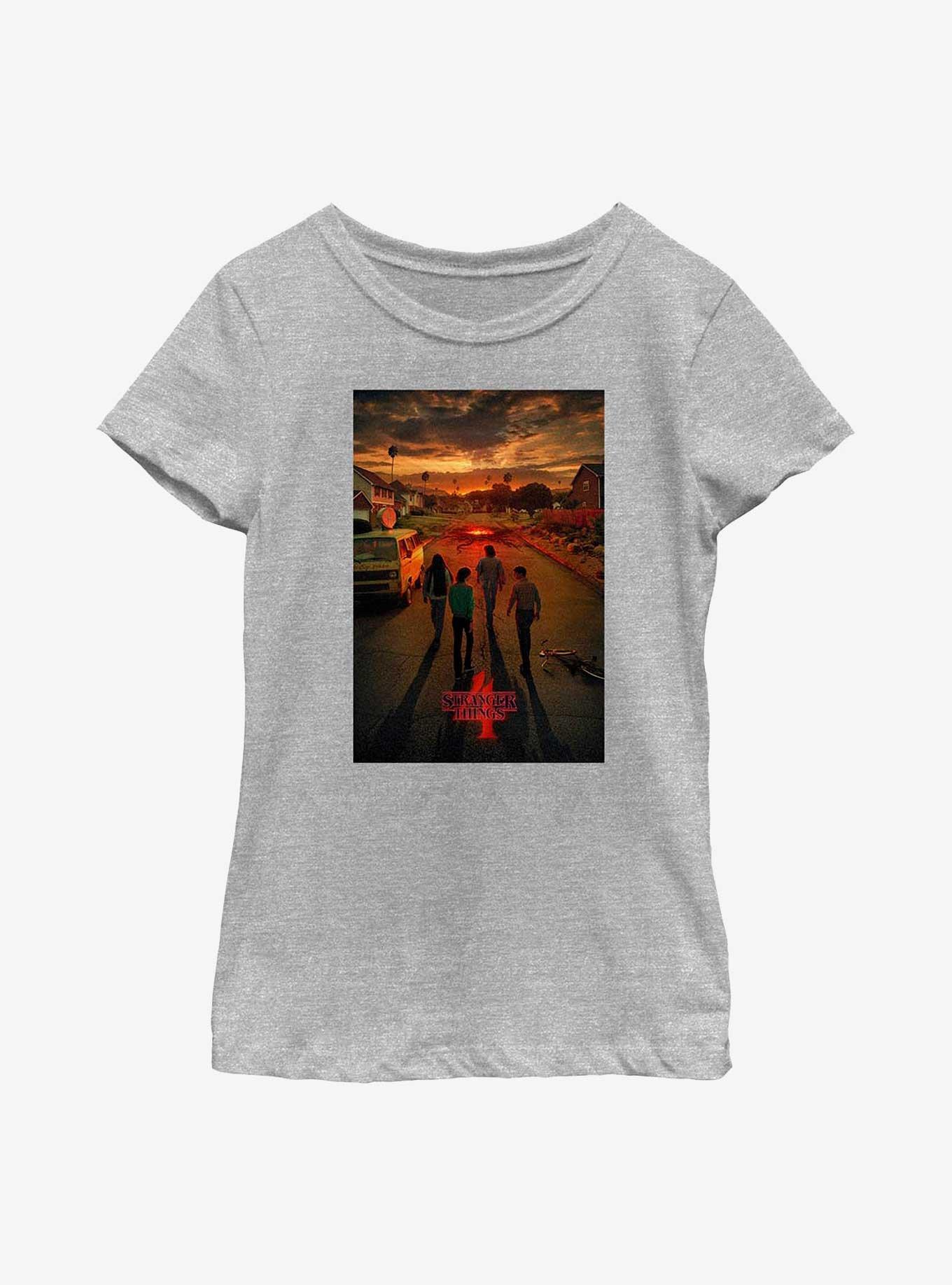 Stranger Things California Poster Youth Girls T-Shirt, , hi-res