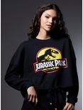 Her Universe Jurassic Park Logo Women's Tie-Front Long Sleeve T-Shirt, MULTI, hi-res