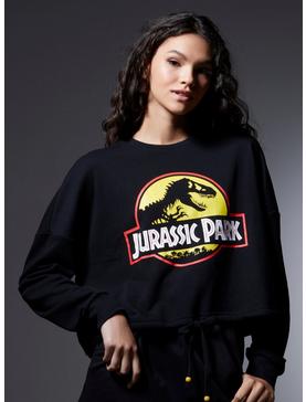 Her Universe Jurassic Park Logo Women's Tie-Front Long Sleeve T-Shirt, , hi-res