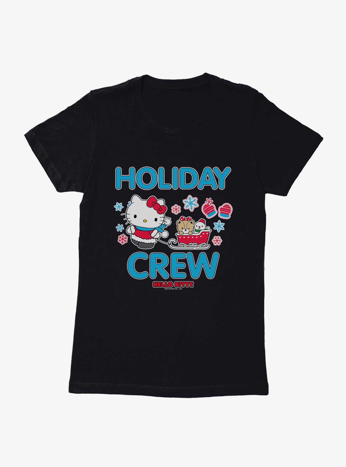 Hello Kitty Holiday Crew Sled Womens T-Shirt, , hi-res