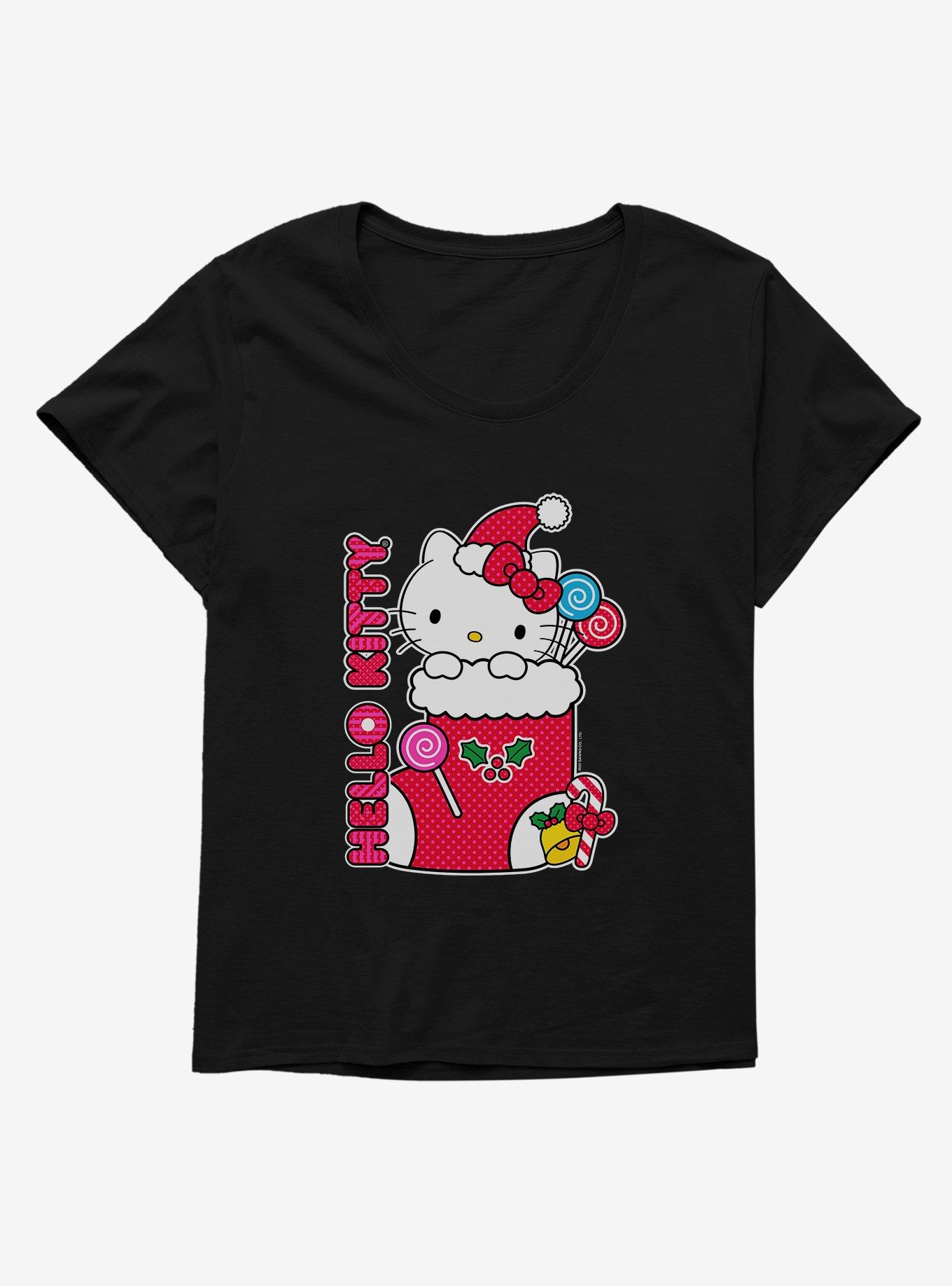 Hello Kitty Sweet Stocking Womens T-Shirt Plus Size, , hi-res