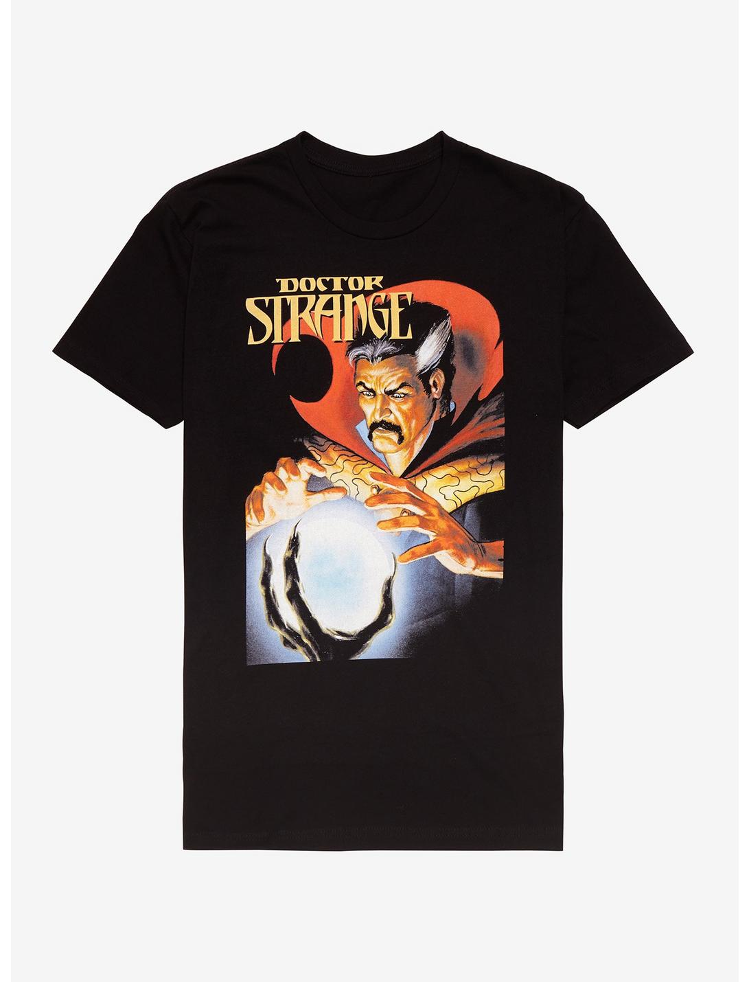 Marvel Doctor Strange Crystal Ball T-Shirt By Joe Jusko, BLACK, hi-res