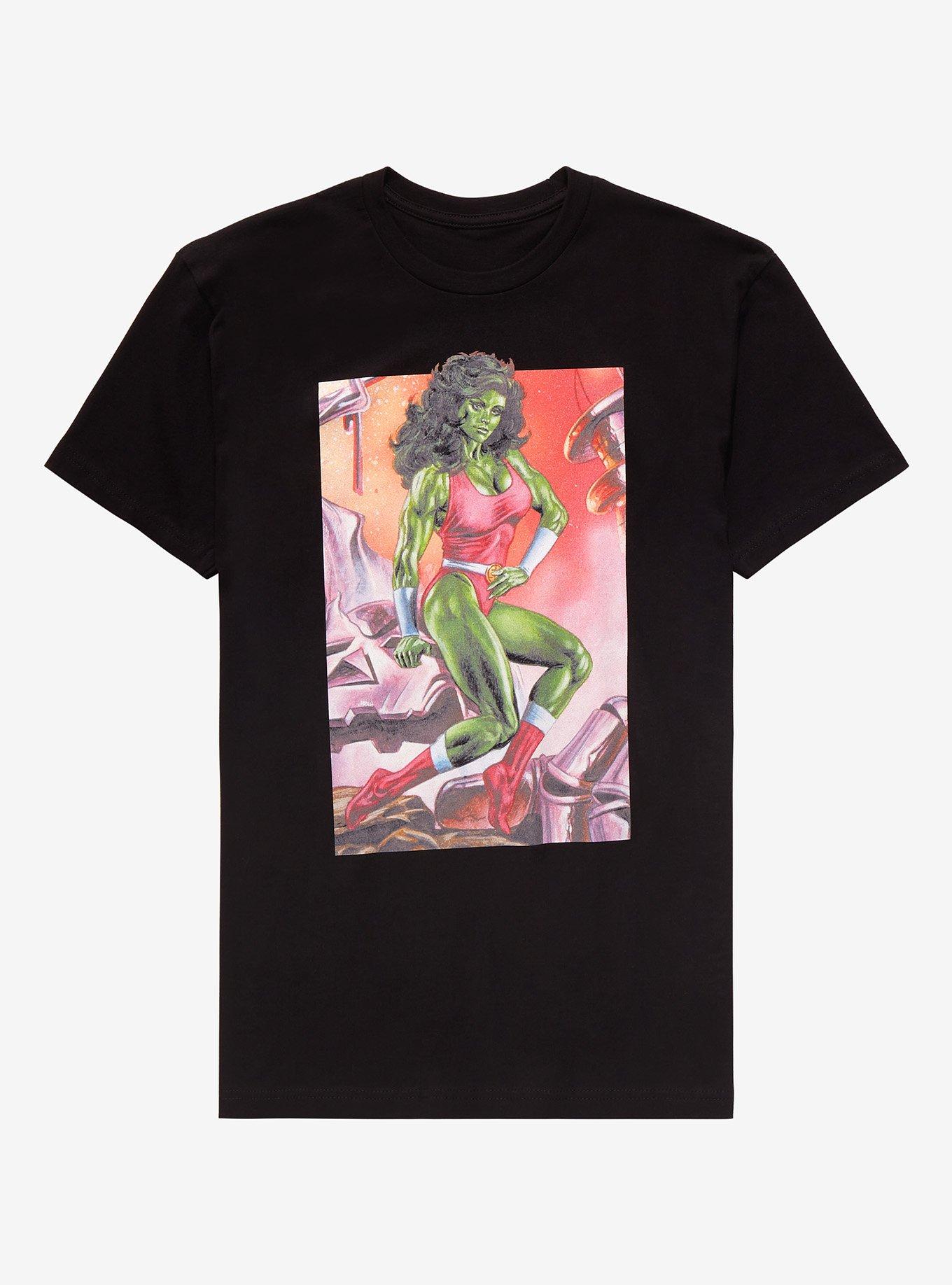 Marvel She-Hulk T-Shirt By Joe Jusko, BLACK, hi-res