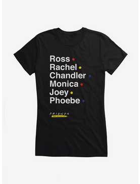 Friends Character Names List Girls T-Shirt, , hi-res