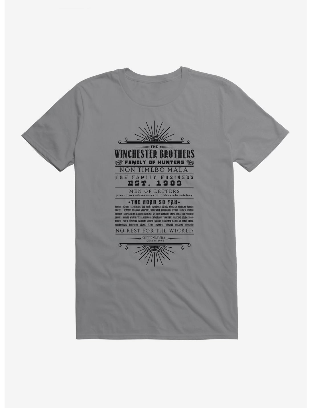 Supernatural The Winchester Brothers T-Shirt, STORM GREY, hi-res