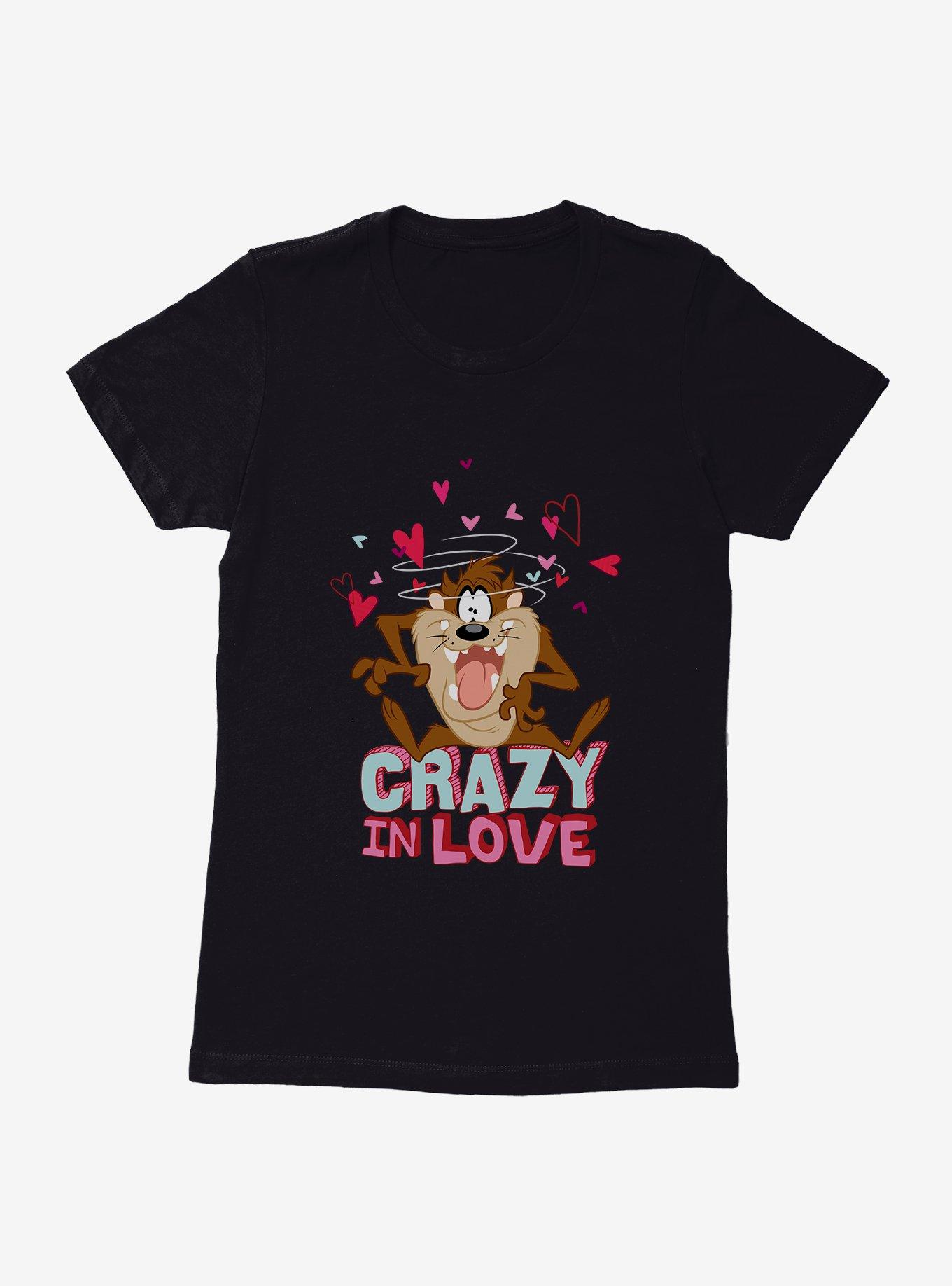Looney Tunes Taz Crazy In Love Womens T-Shirt, , hi-res