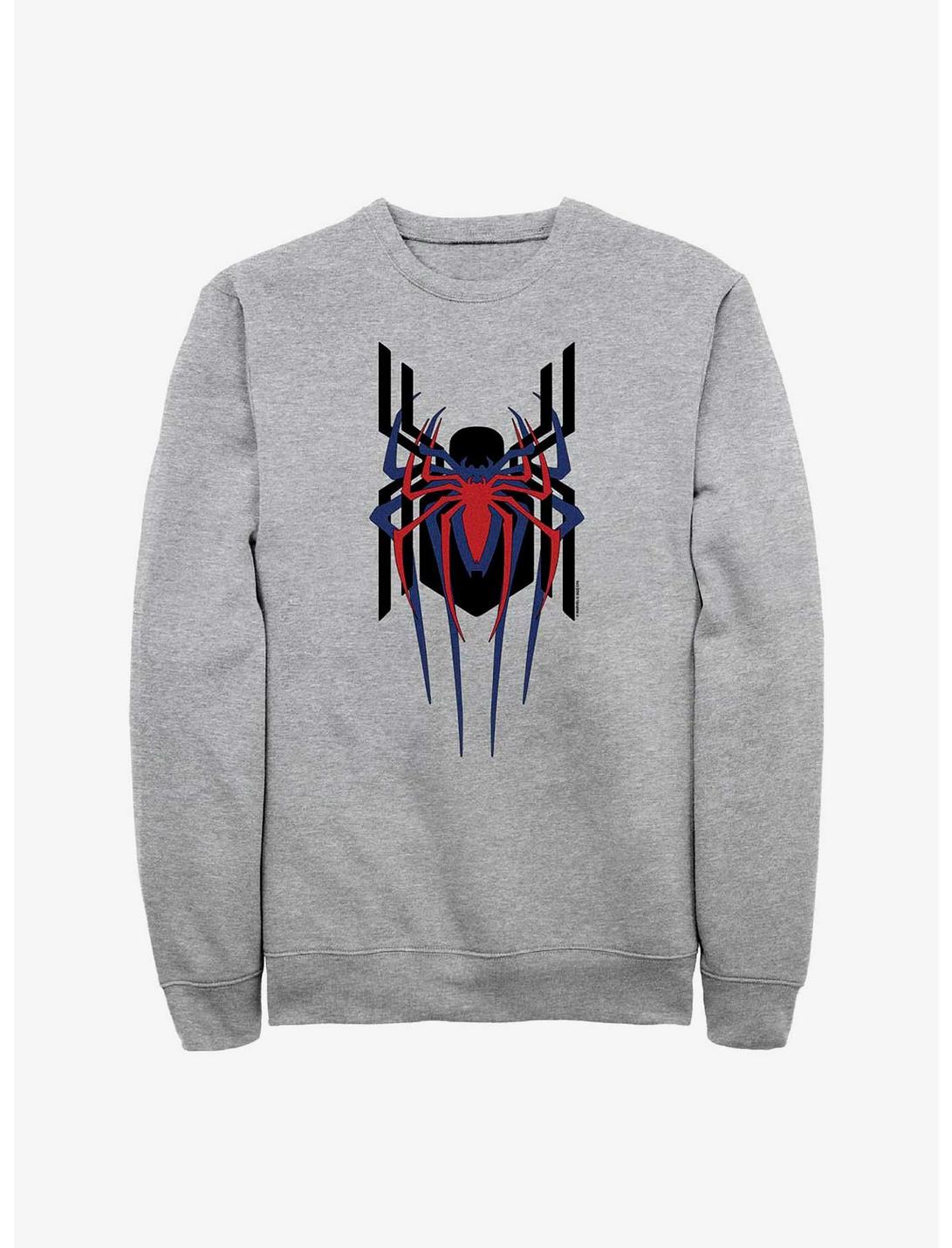 Marvel Spider-Man Triple Emblem Stacked Sweatshirt, ATH HTR, hi-res
