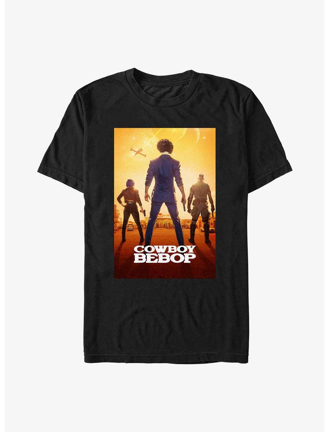 Cowboy Bebop Trio Poster T-Shirt, BLACK, hi-res