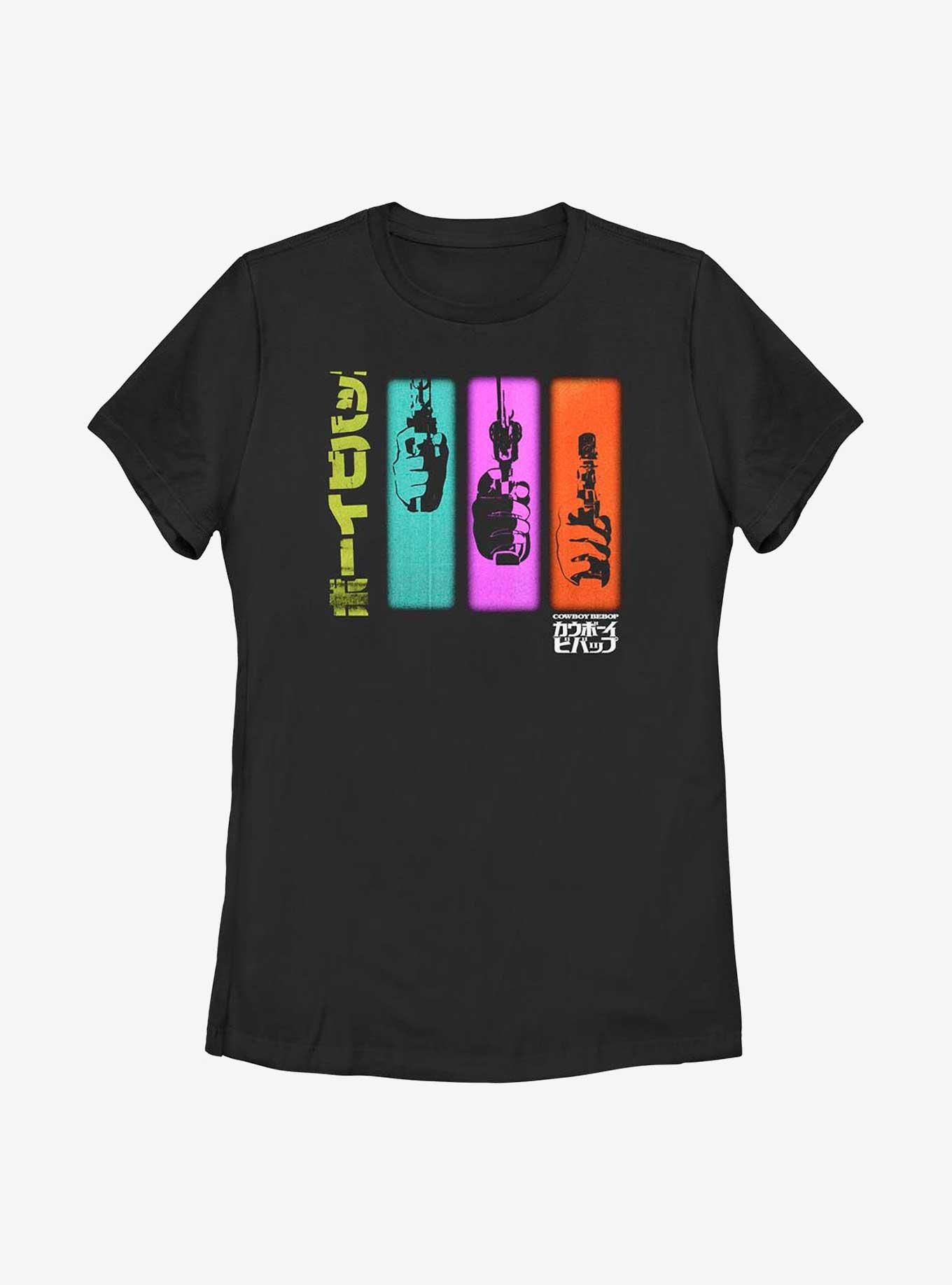 Cowboy Bebop Colorful Gun Sequence Womens T-Shirt, , hi-res